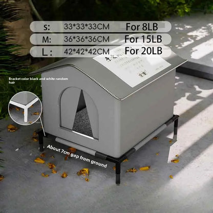 Waterproof Warm Foldable Pet House Bed for Cats Dogs
