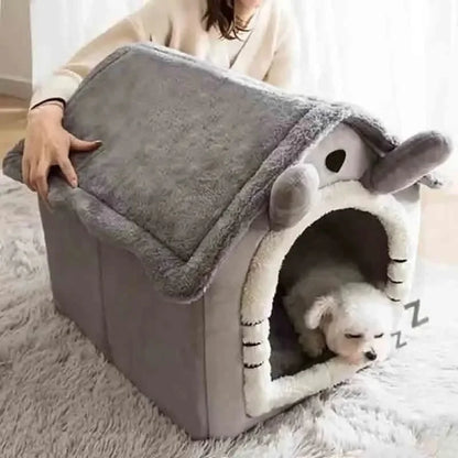 Indoor Warm Soft Pet House Bed for Dogs Cats