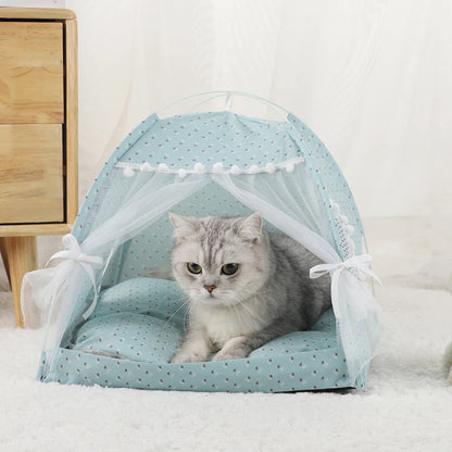 Warm Soft Pet Tent Bed for Cats and Kittens