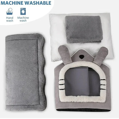 Indoor Warm Soft Pet House Bed for Dogs Cats