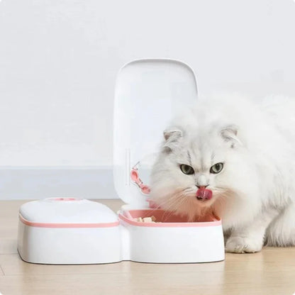 Automatic Pet Feeder with Timer Food and Water Dispenser