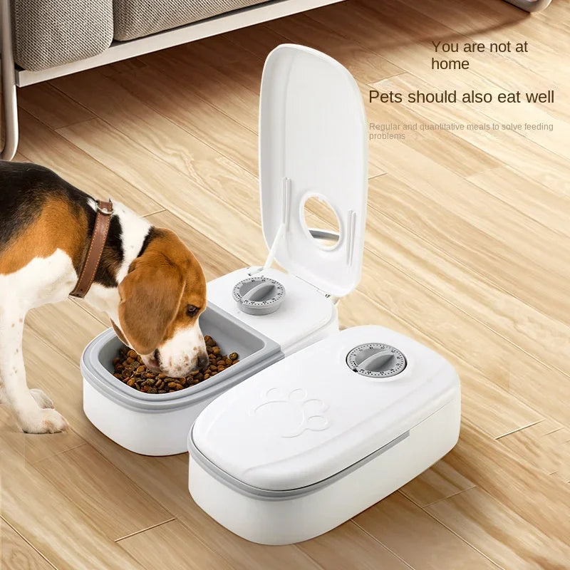 Automatic Pet Feeder with Timer Food and Water Dispenser
