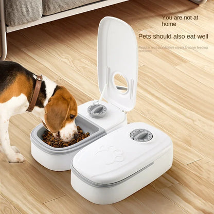Automatic Pet Feeder with Timer Food and Water Dispenser