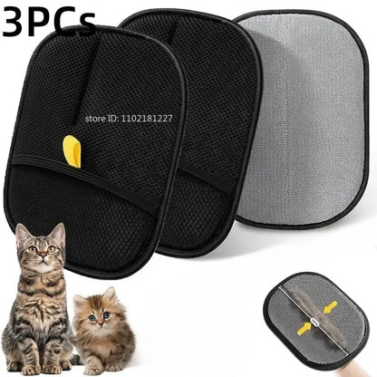 Reusable Pet Hair Removal Grooming Gloves for Dogs Cats