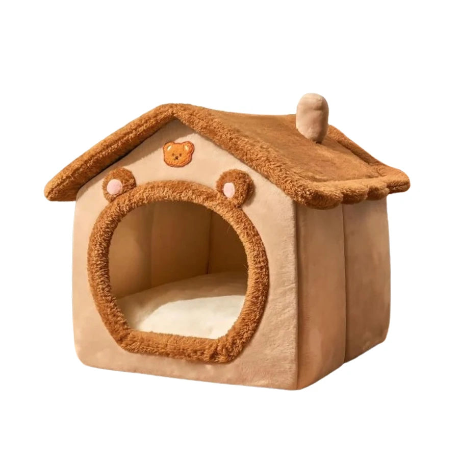 Foldable Washable Pet House Bed for Small Dogs Cats
