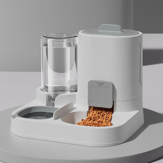 Automatic Gravity Cat Water Dispenser and Feeder Bowl