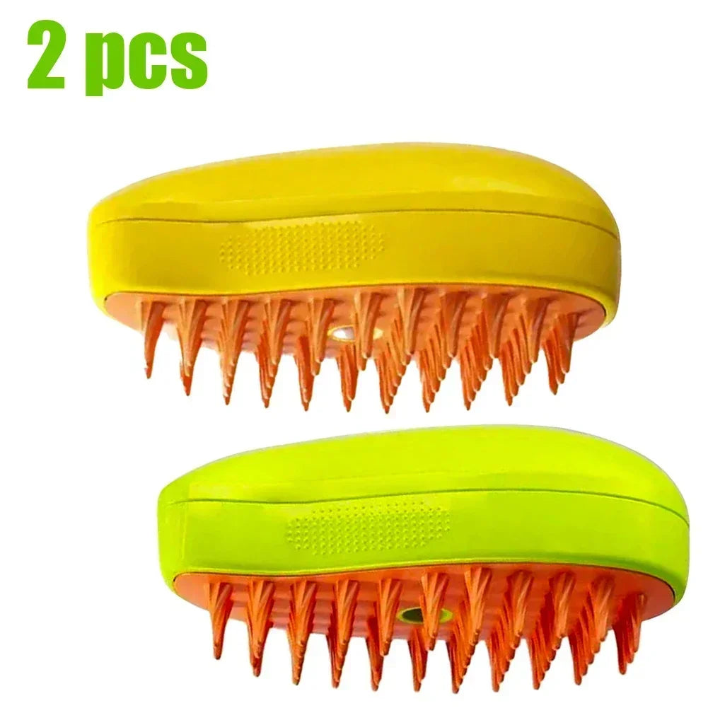 3 in 1 Steam Pet Brush for Grooming Dogs Cats