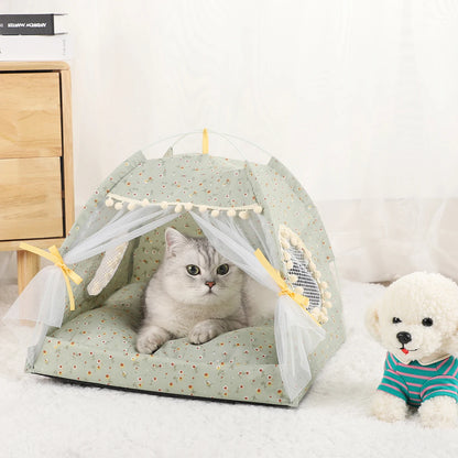 Warm Soft Pet Tent Bed for Cats and Kittens