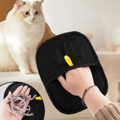 Reusable Pet Hair Removal Grooming Gloves for Dogs Cats