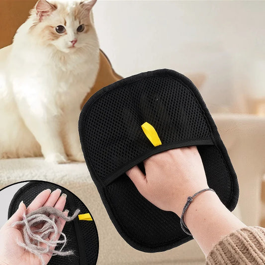 Reusable Pet Hair Removal Grooming Gloves for Dogs Cats