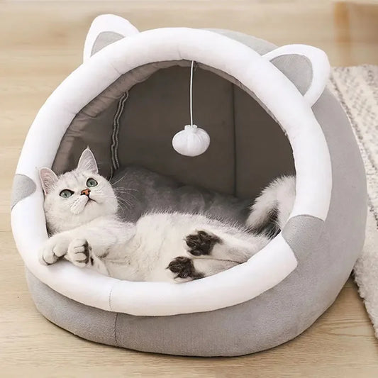 Self-Warming Foldable Pet Tent Bed for Cats and Small Dogs