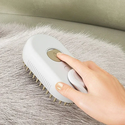 3 in 1 Steam Pet Brush for Grooming Dogs Cats