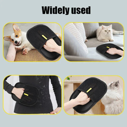 Reusable Pet Hair Removal Grooming Gloves for Dogs Cats