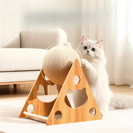 Durable Sisal Cat Scratching Ball Interactive Claw Toy
