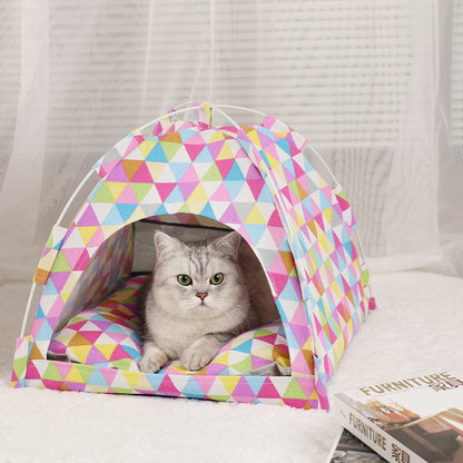Warm Soft Pet Tent Bed for Cats and Kittens