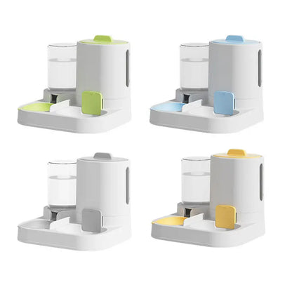 Automatic Gravity Cat Water Dispenser and Feeder Bowl