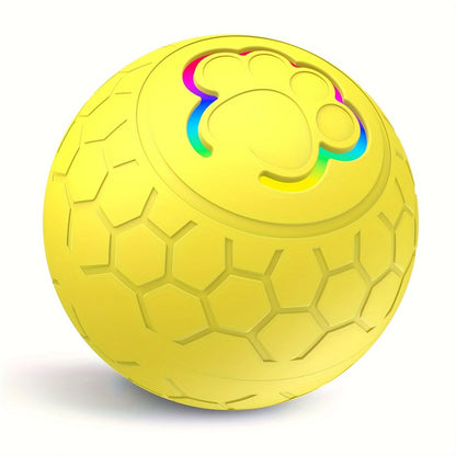 Smart Electronic Interactive Dog Ball Toy with RGB Lights