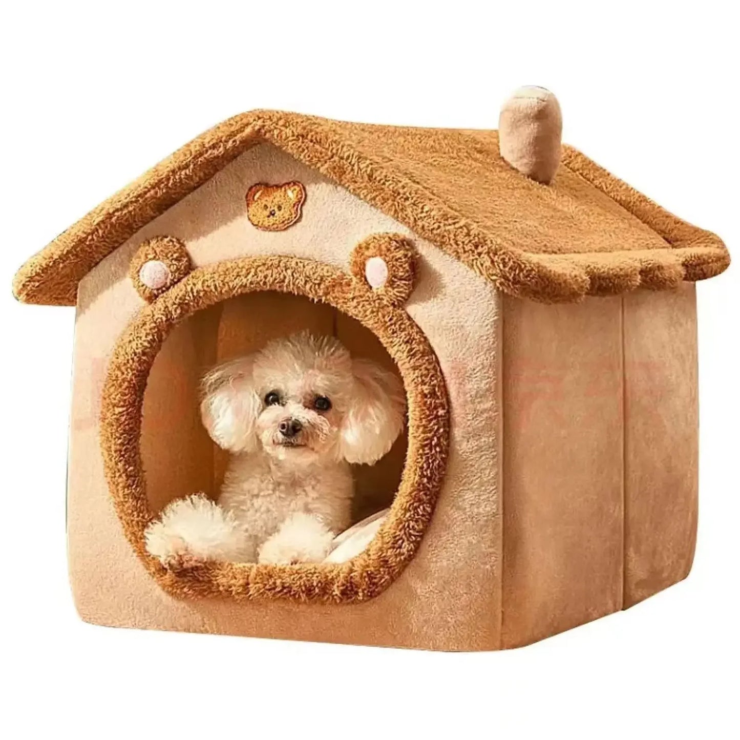 Indoor Warm Soft Pet House Bed for Dogs Cats