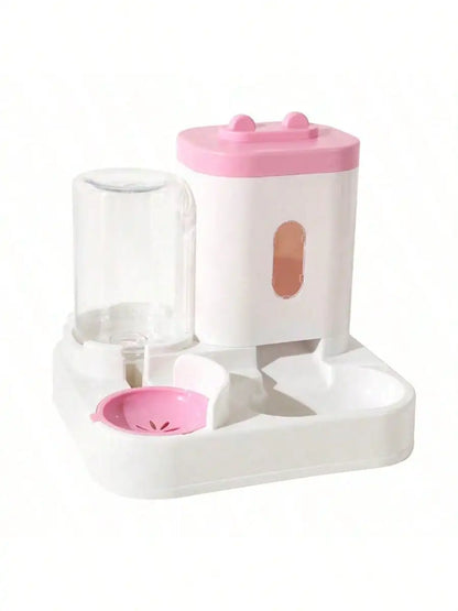 Automatic Gravity Cat Water Dispenser and Feeder Bowl