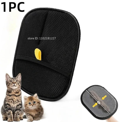Reusable Pet Hair Removal Grooming Gloves for Dogs Cats